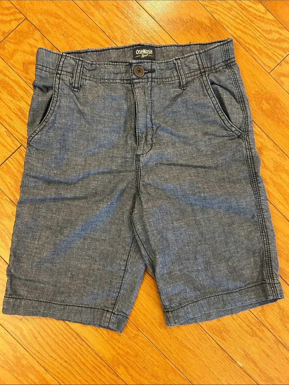 OshKosh B'gosh Boys Chambray Blue Shorts